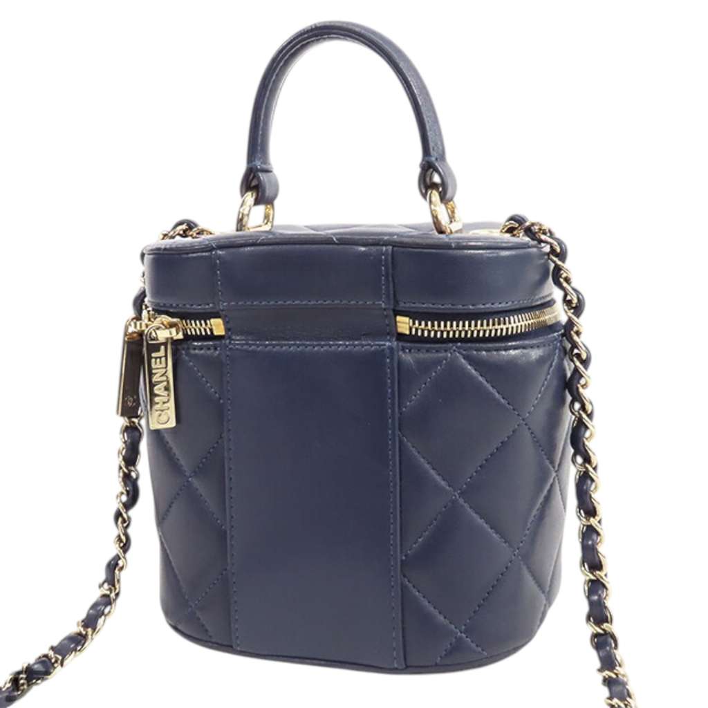 Chanel Quilted Lambskin Trendy CC Vanity Case - Back view