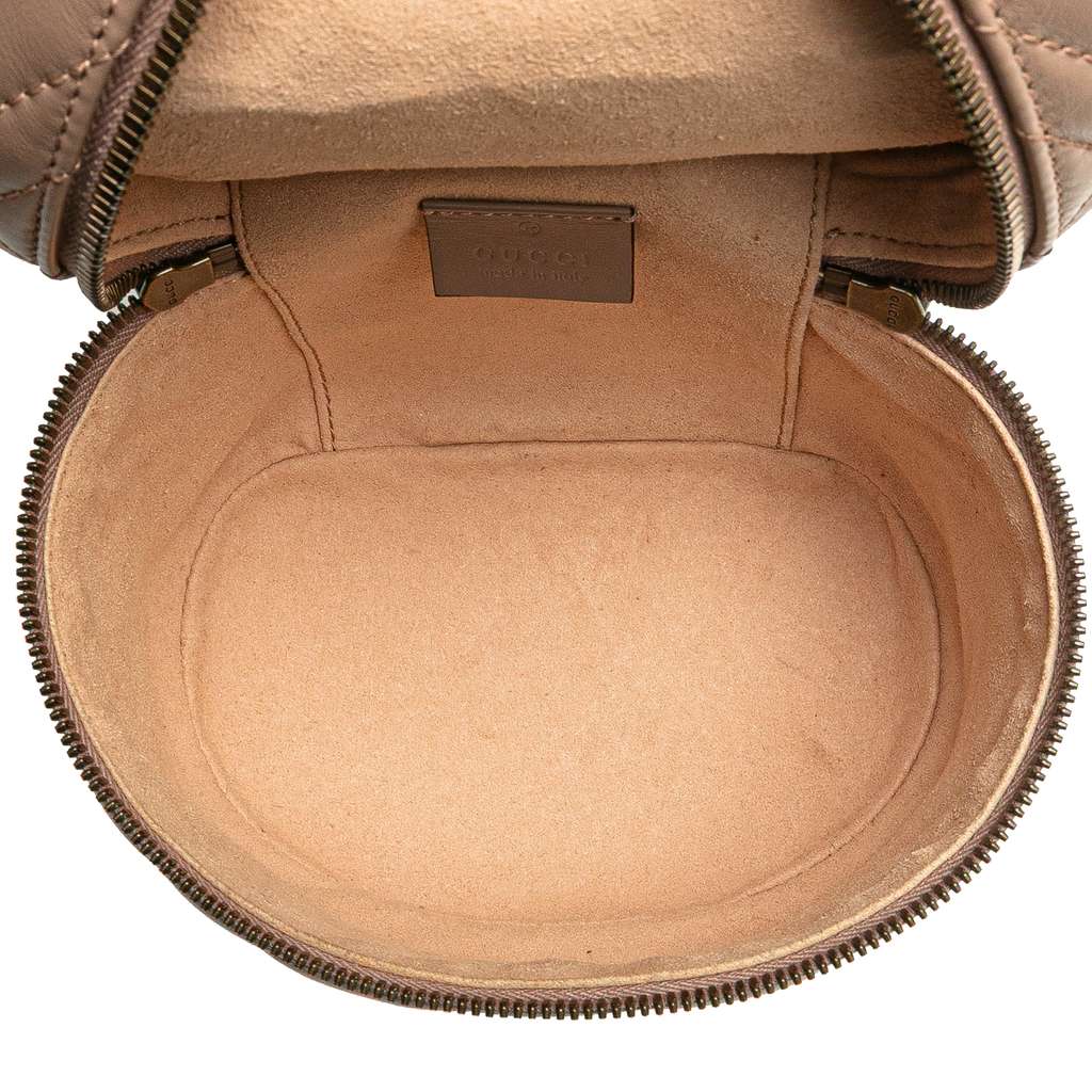 Gucci GG Marmont Round Matelasse Leather Backpack - 4