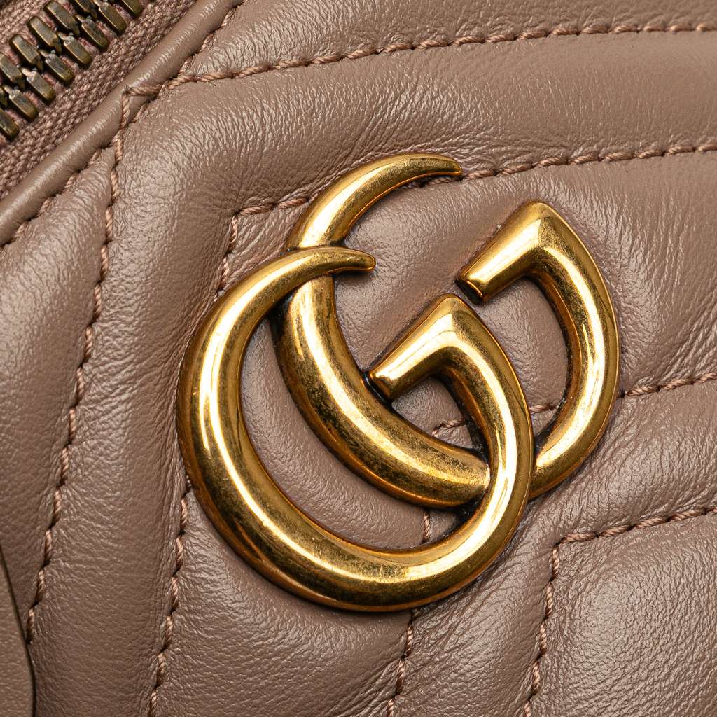 Gucci GG Marmont Round Matelasse Leather Backpack - Image 10