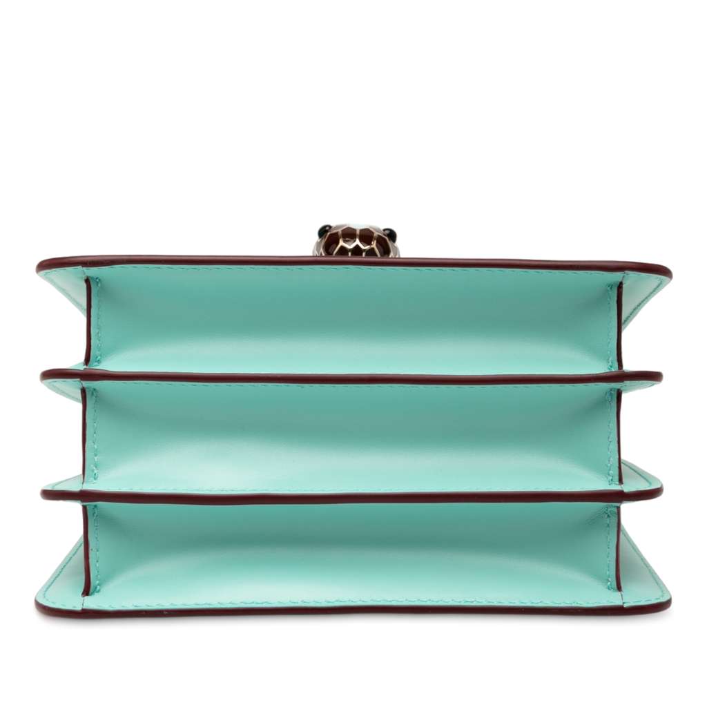 Bvlgari Small Calfskin Serpenti Forever Top Handle Bag - 3