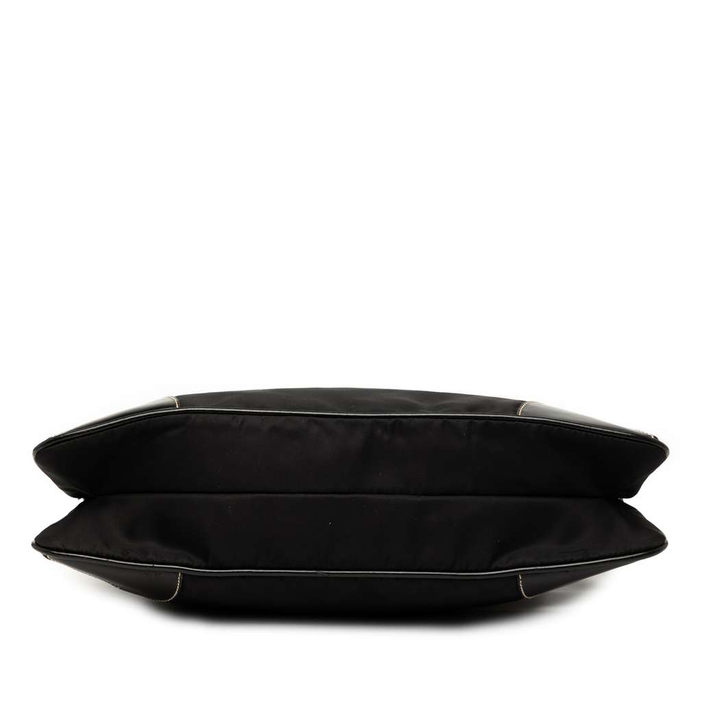 Prada Leather Trimmed Tessuto Shoulder Bag - 3