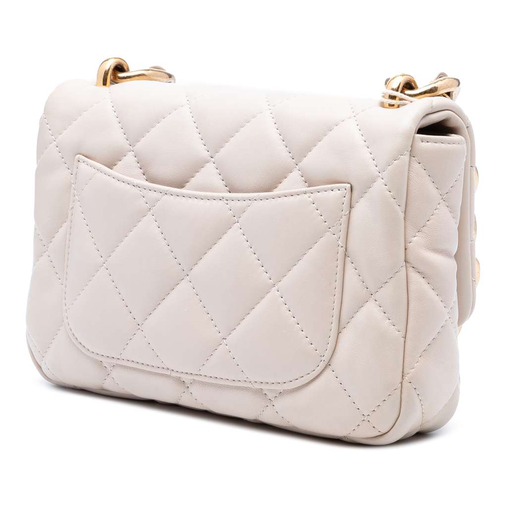 Chanel Small Quilted Lambskin Funky Town Flap - Back view