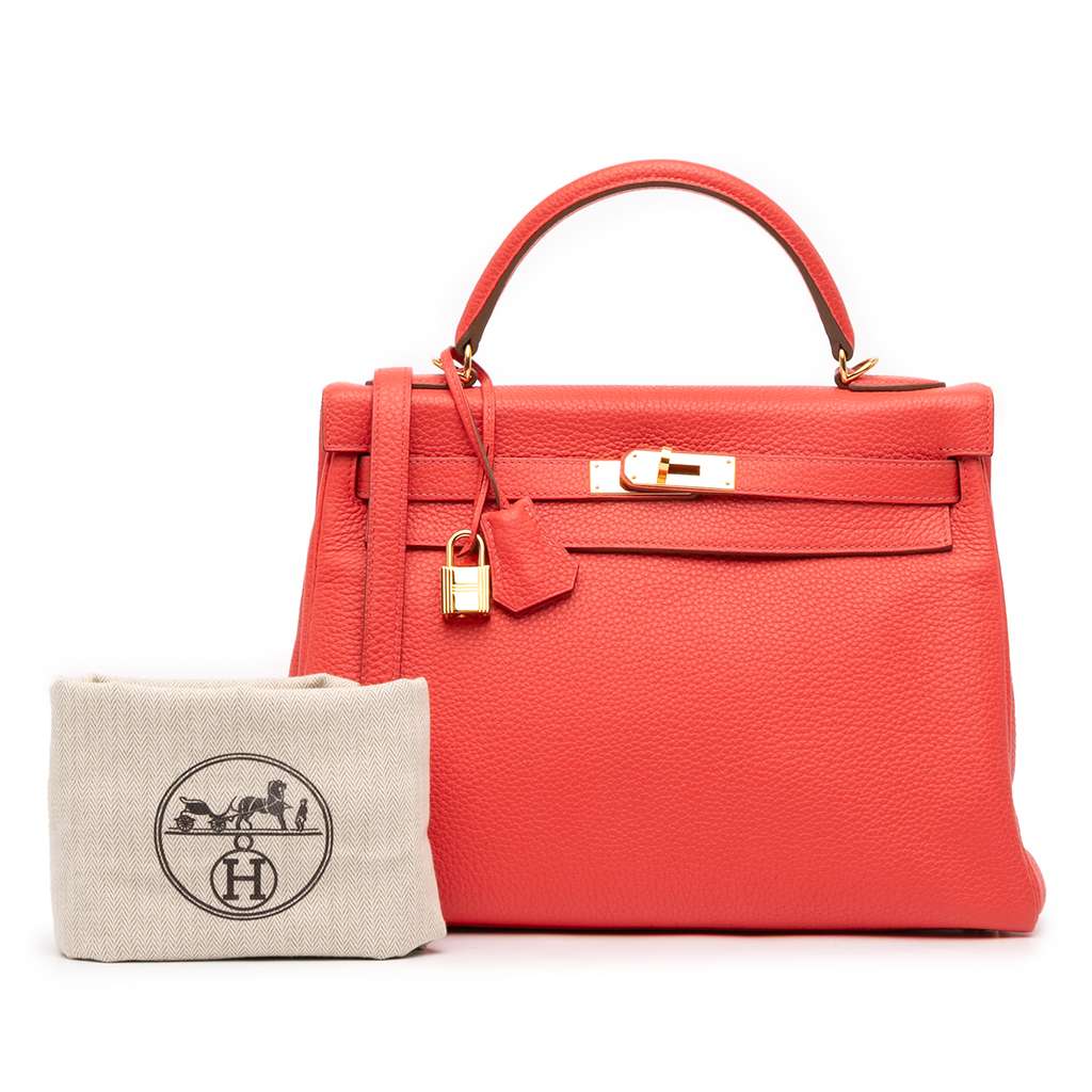 Hermès Togo Kelly II Retourne 32 - Image 14