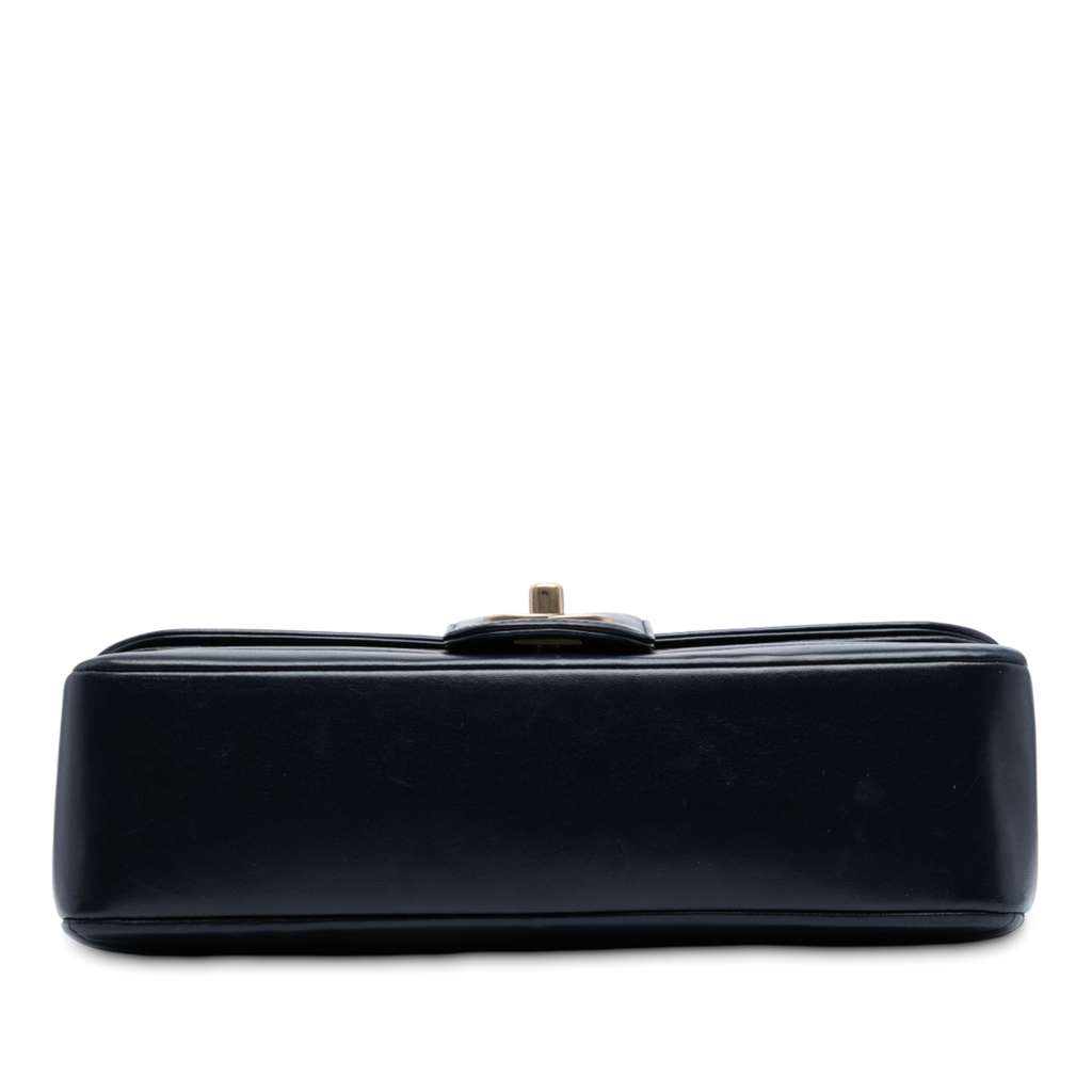 Chanel CC Horizontal Quilted Lambskin Double Flap - Image 6