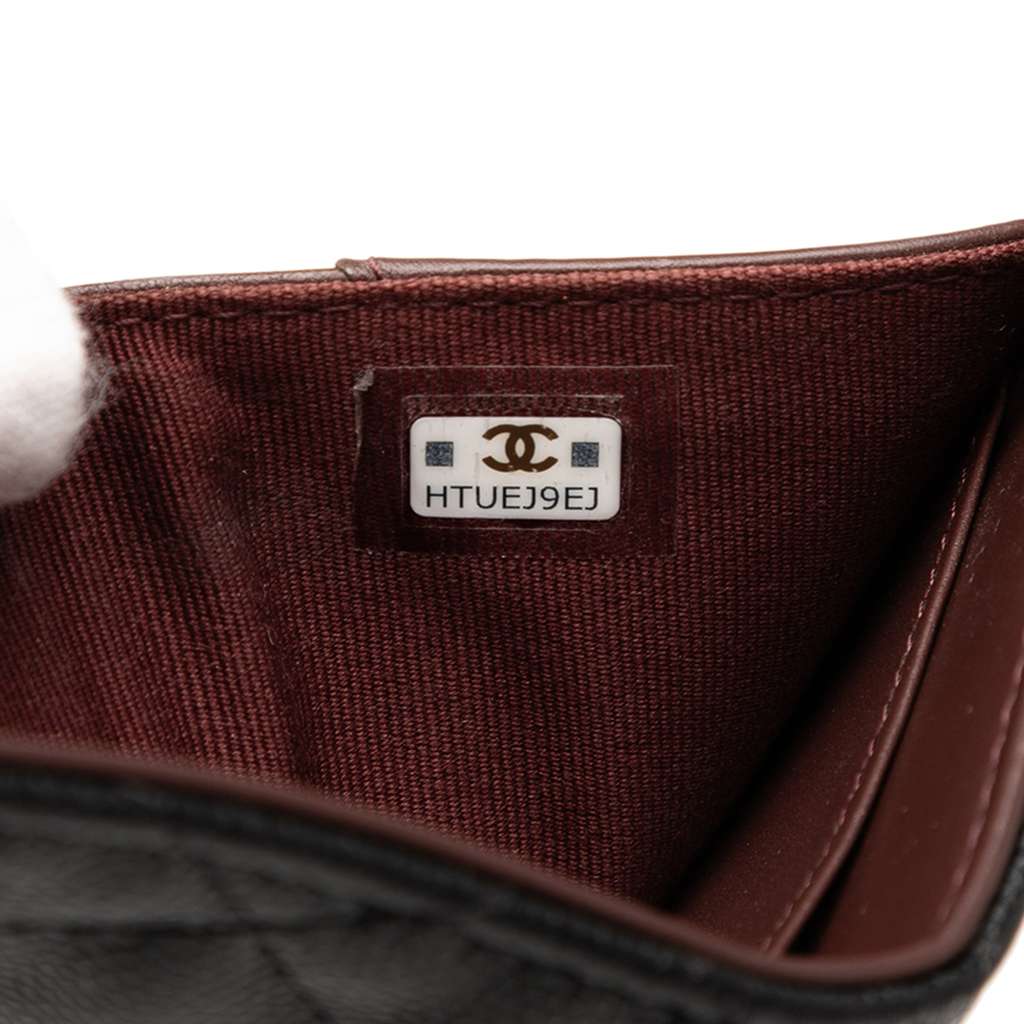 Chanel CC Quilted Caviar Flap Card Holder Wallet - Detail 2