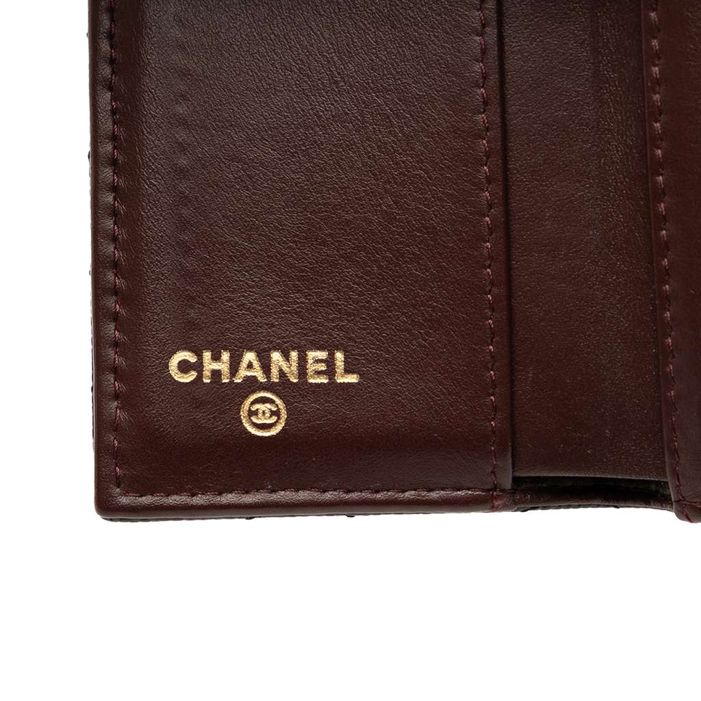 Chanel CC Quilted Caviar Flap Card Holder Wallet - Image 10
