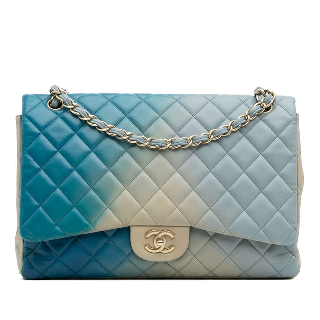 Chanel Maxi Classic Lambskin Degrade Single Flap