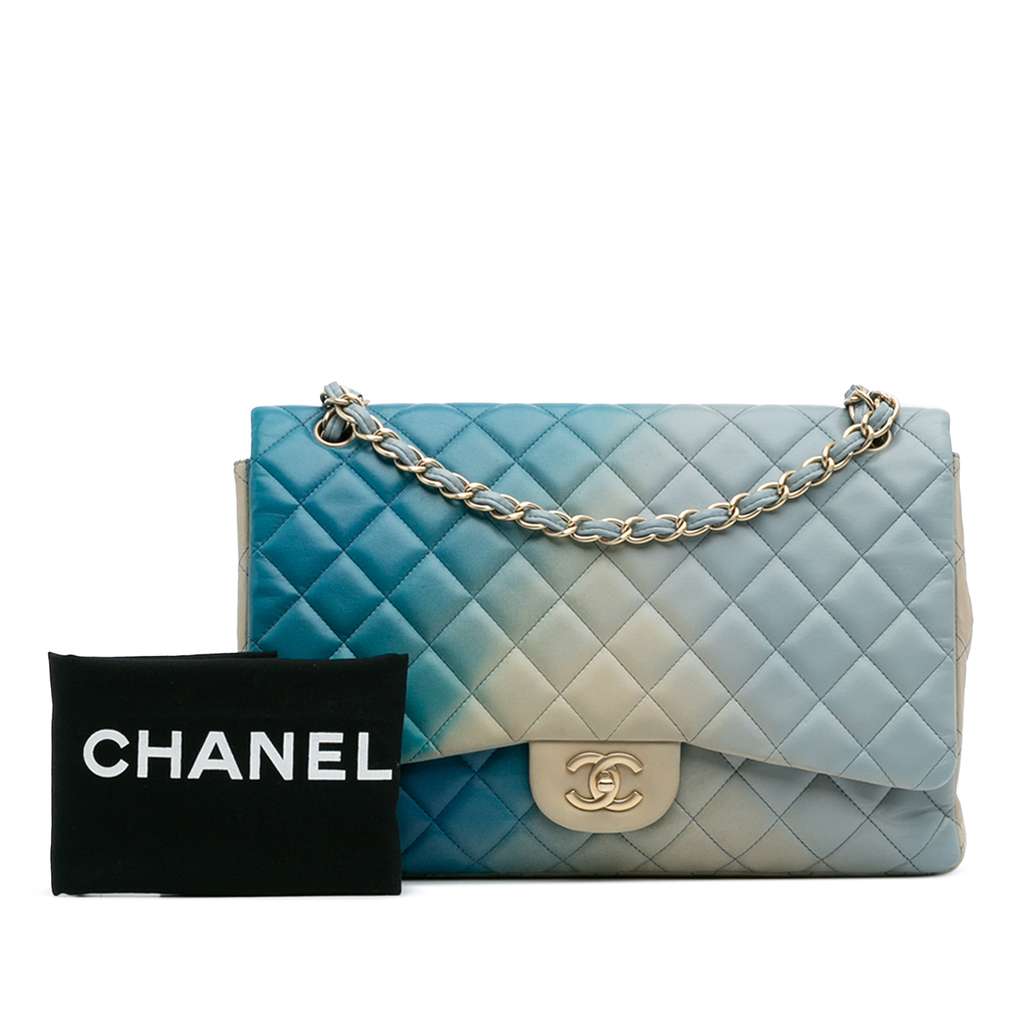 Chanel Maxi Classic Lambskin Degrade Single Flap - Image 14