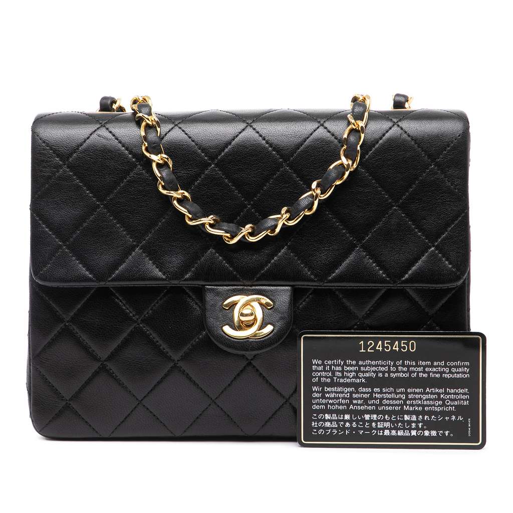 Chanel Square Quilted Lambskin Single Flap - Image 10
