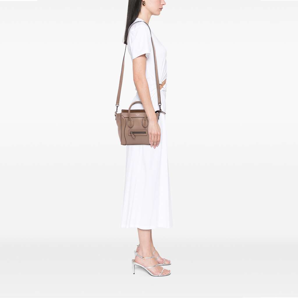 Celine Nano Leather Luggage Tote - Image 11