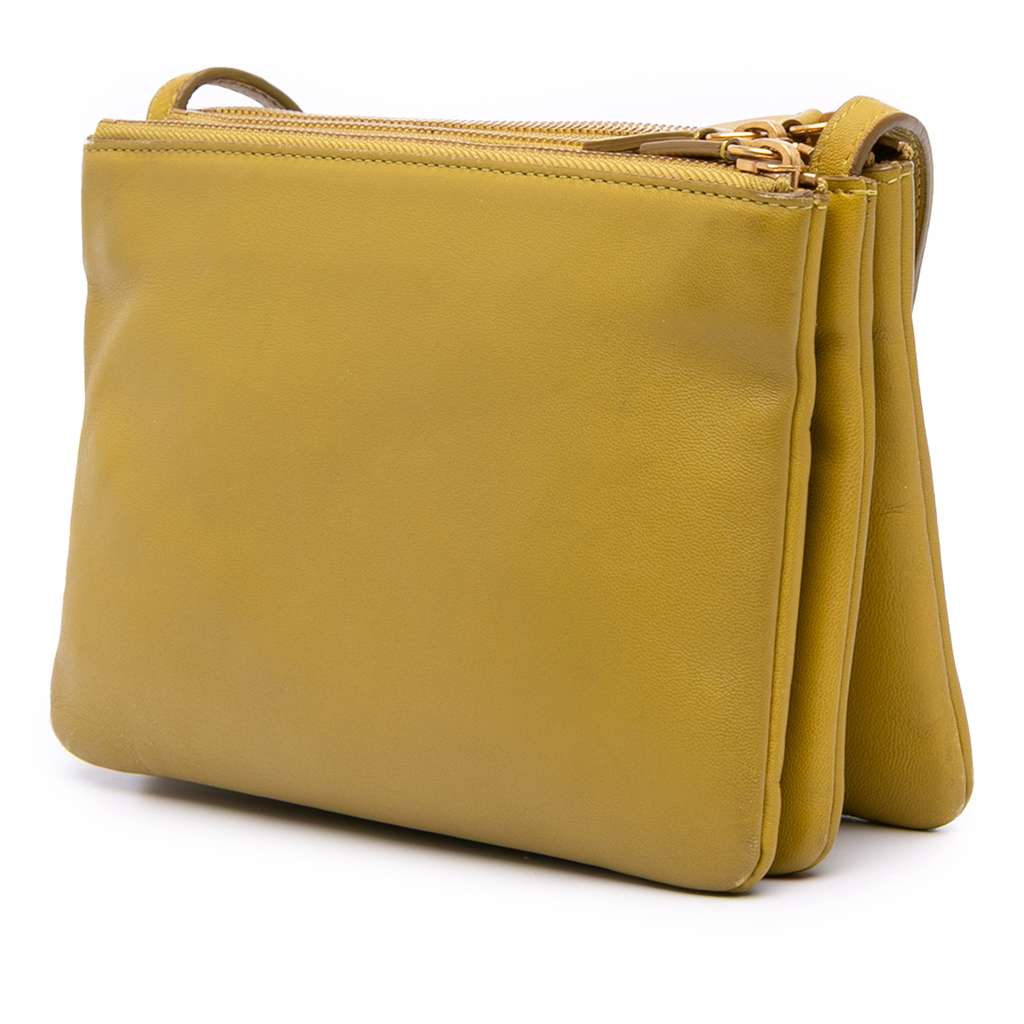 Celine Small Lambskin Trio Crossbody - Back view