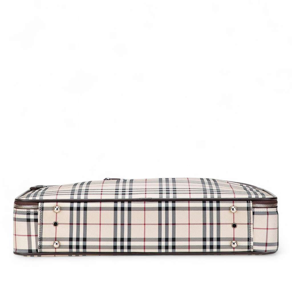 Burberry House Check Canvas Travel Bag - Image 6
