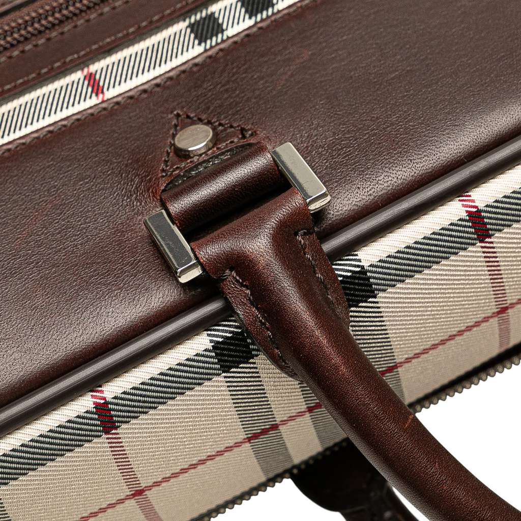 Burberry House Check Canvas Travel Bag - Detail 1