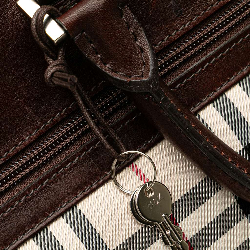 Burberry House Check Canvas Travel Bag - Detail 2