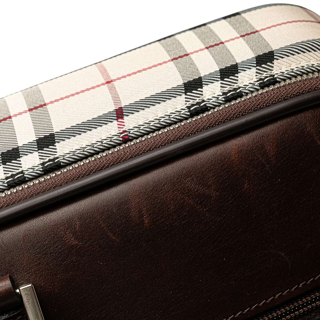 Burberry House Check Canvas Travel Bag - Image 12