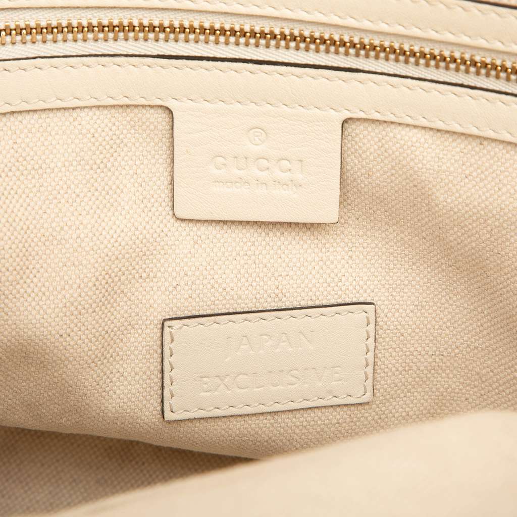 Gucci Canvas GG Ribbon Herbarium Tote - Side view