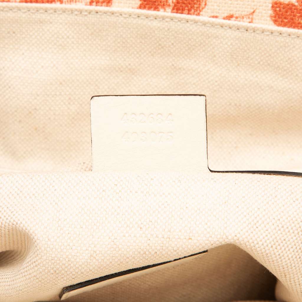 Gucci Canvas GG Ribbon Herbarium Tote - Detail 1