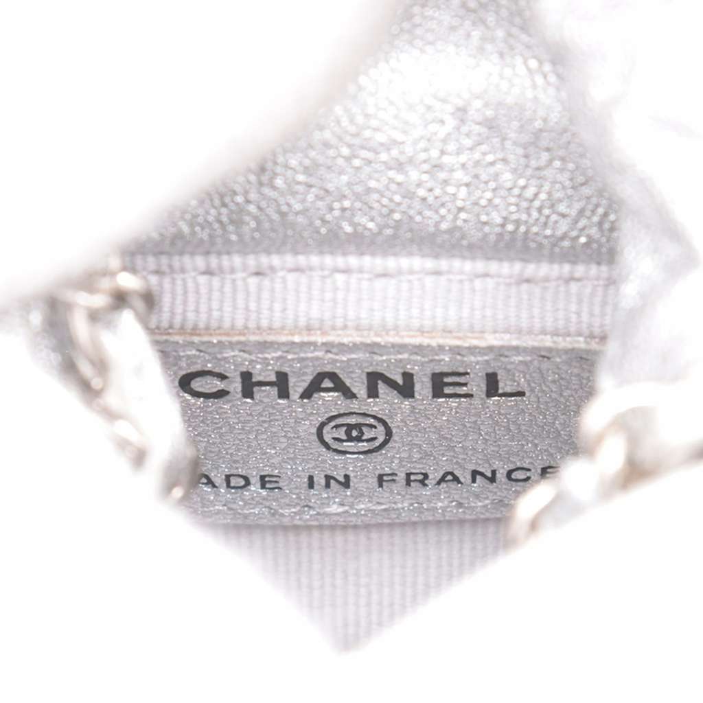 Chanel Mini Quilted Metallic Caviar Drawstring Bucket Bag - 4