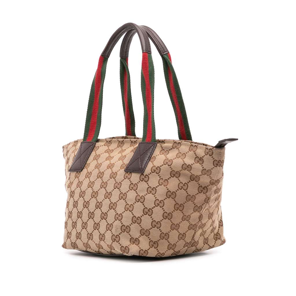 Gucci GG Canvas Web Handbag - 2