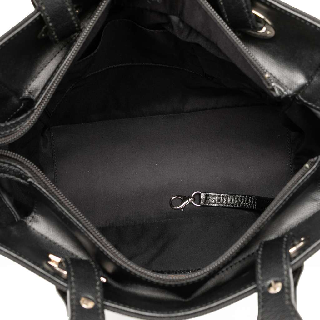 Chanel Small Quilted Coated Canvas Paris Biarritz Tote - 4