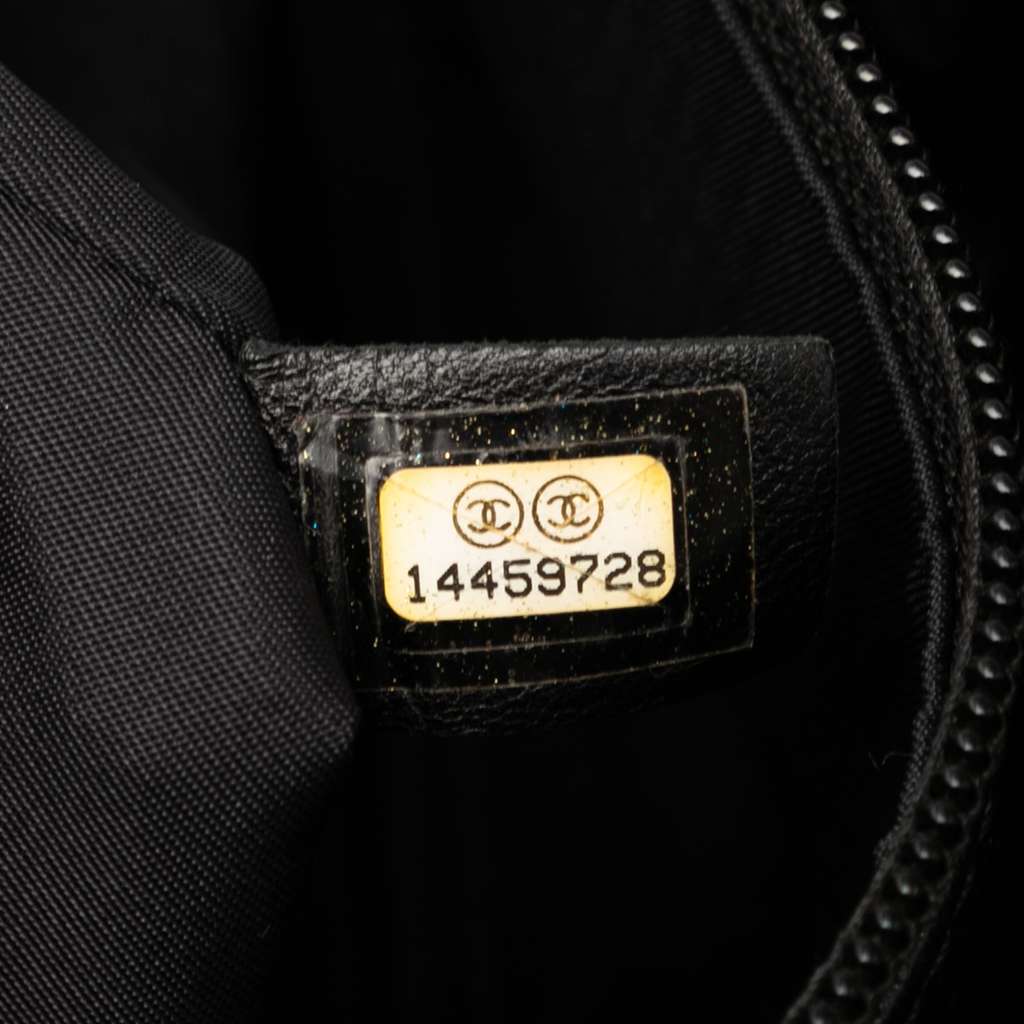 Chanel Small Quilted Coated Canvas Paris Biarritz Tote - Detail 1