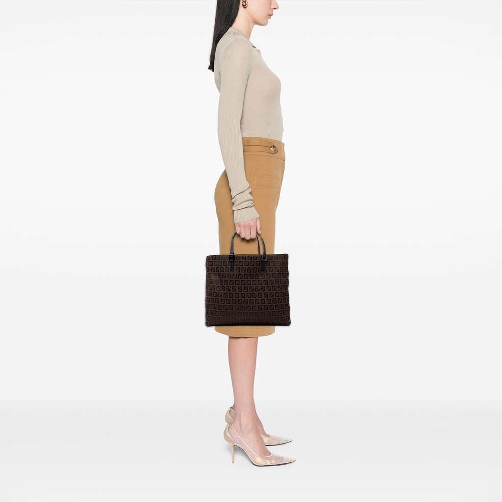 Fendi Zucchino Canvas Tote - Detail 2