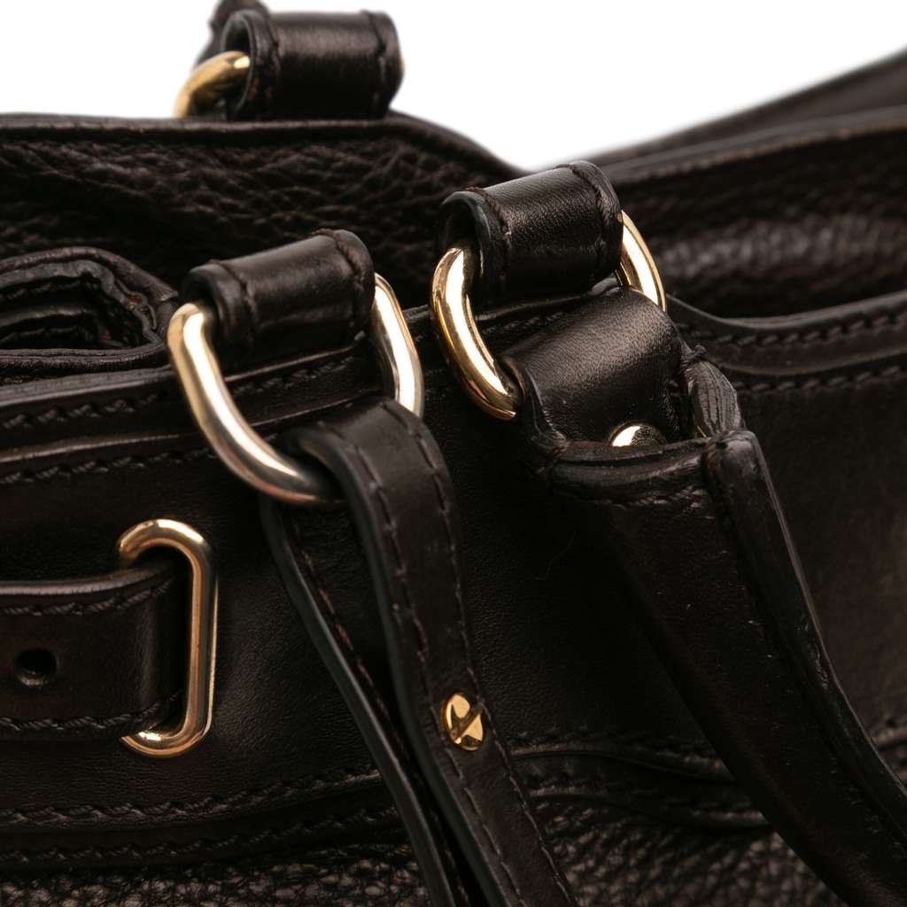 Burberry Calfskin Bridle Hepburn Satchel - Image 13