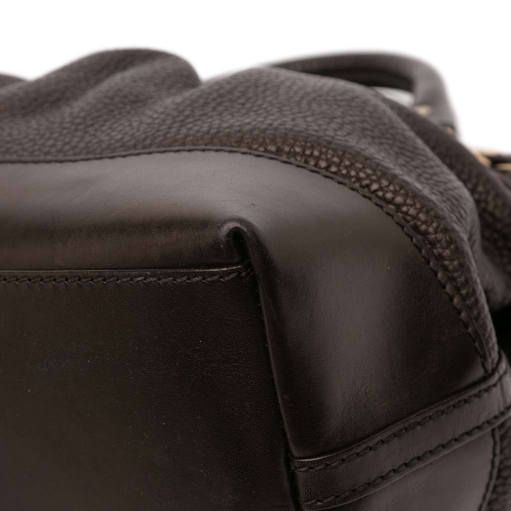 Burberry Calfskin Bridle Hepburn Satchel - Image 11