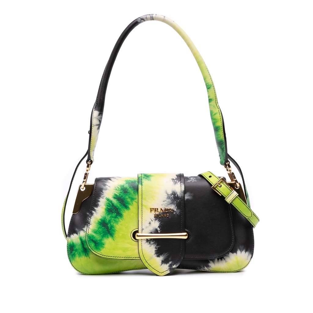 Prada City Calf Tie Dye Sidonie Satchel