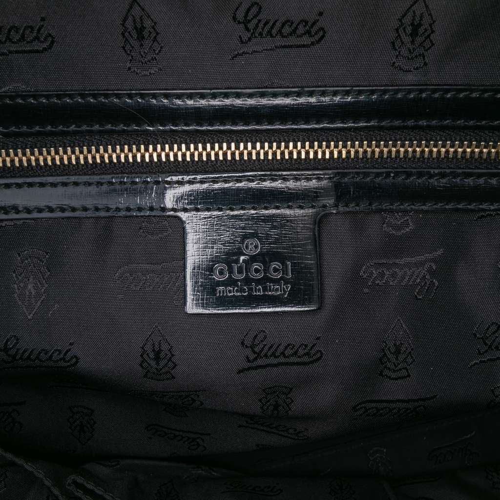 Gucci Dialux Pop Coated Canvas Bamboo Top Handle Bag - Side view