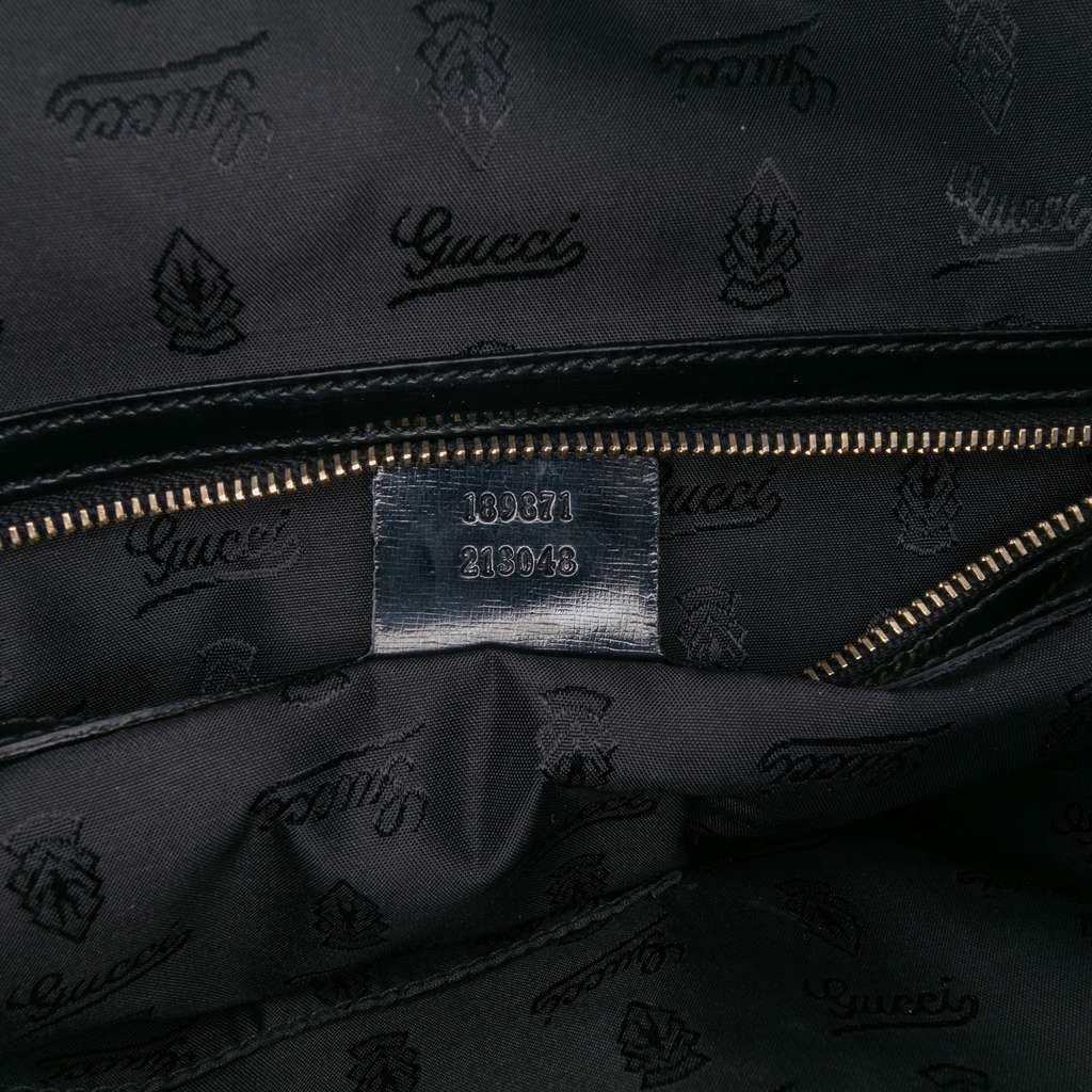 Gucci Dialux Pop Coated Canvas Bamboo Top Handle Bag - Detail 1