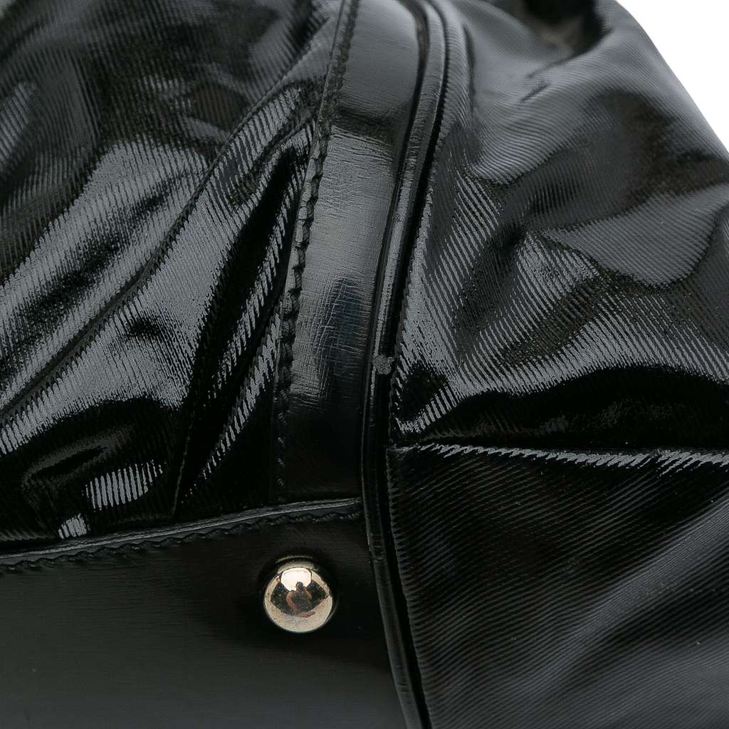 Gucci Dialux Pop Coated Canvas Bamboo Top Handle Bag - Detail 2