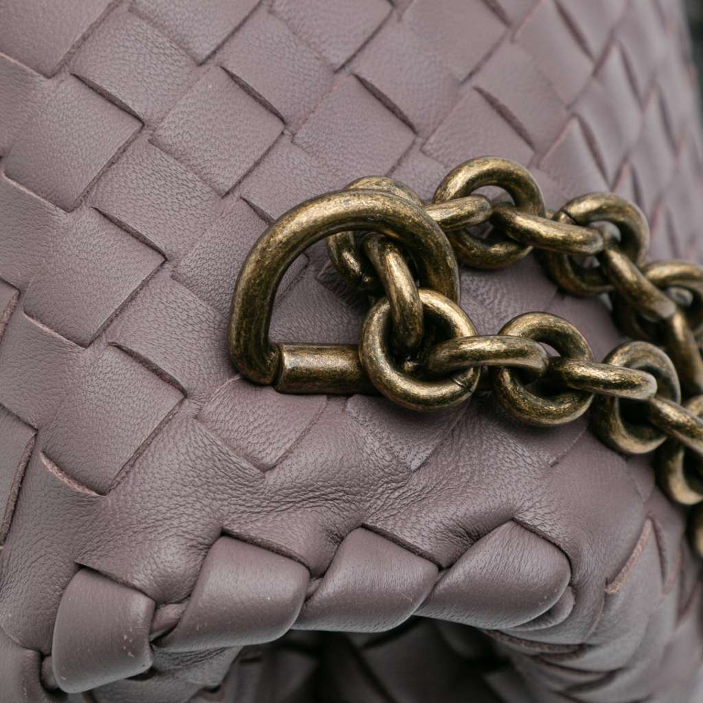 Bottega Veneta Small Nappa Intrecciato Embroidered Olimpia Shoulder Bag - Image 10