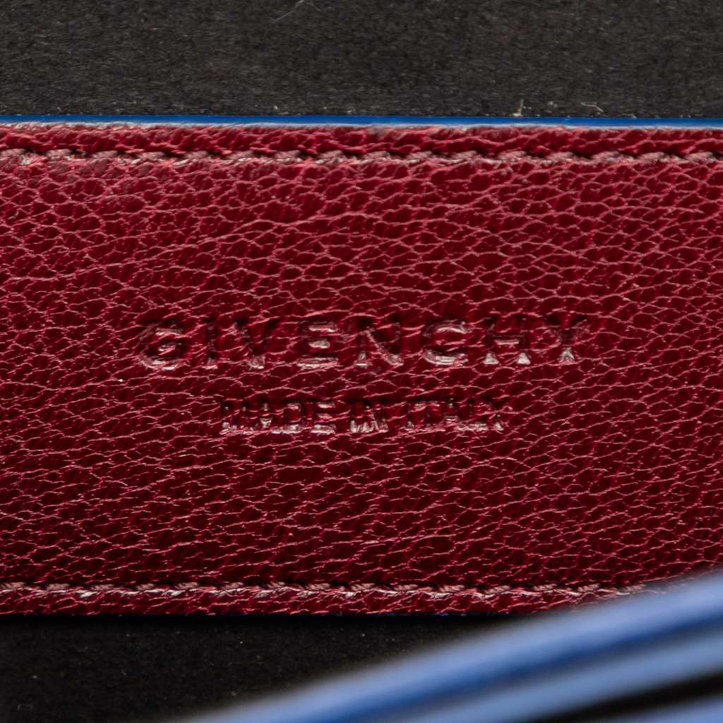 Givenchy Mini Bicolor Goatskin and Suede GV3 Satchel - Side view