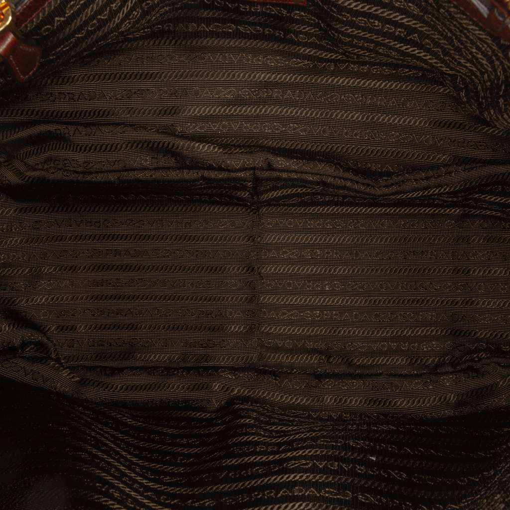 Prada Canvas Canapa Logo Double Buckle Messenger Bag - 4