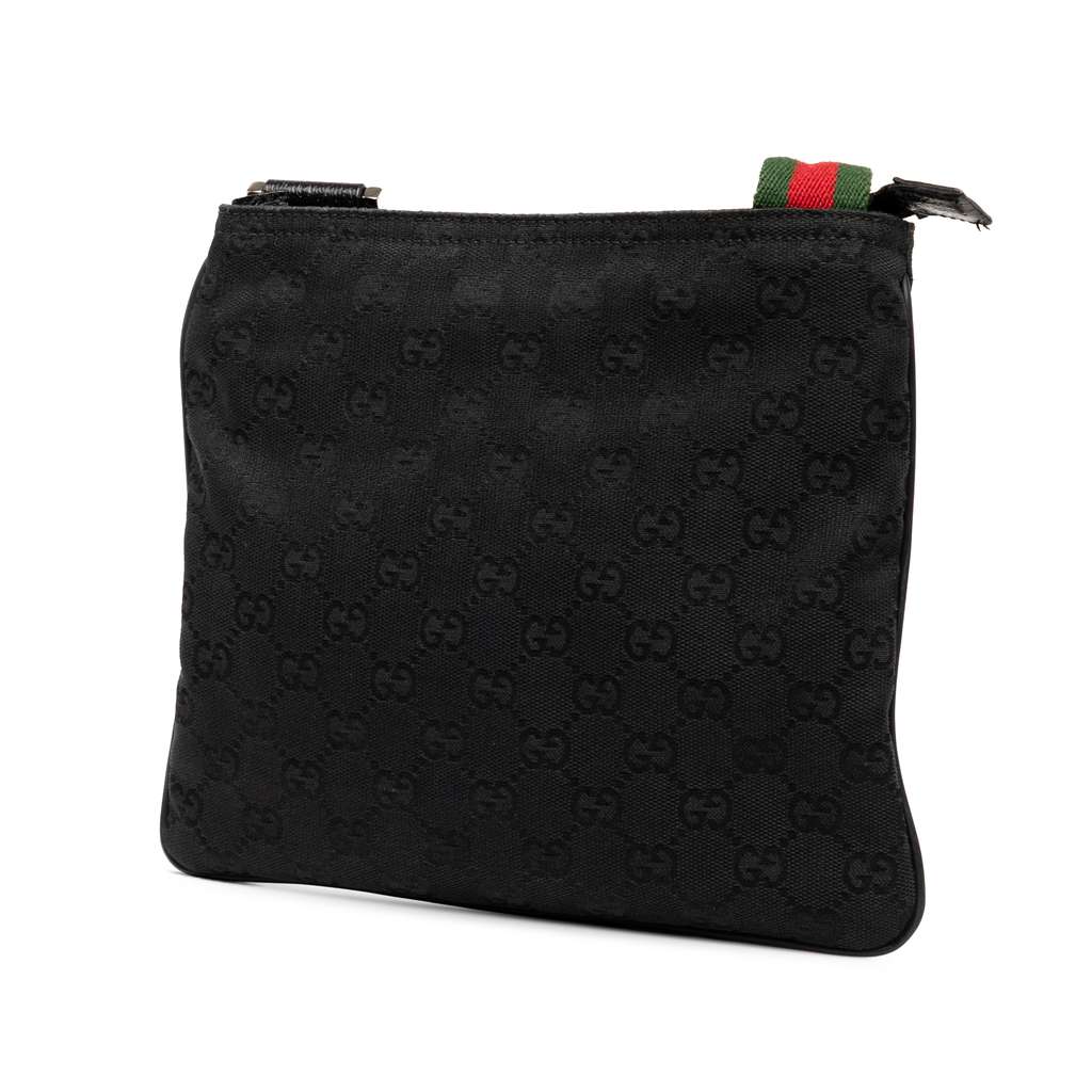 Gucci GG Canvas Web Crossbody - Back view
