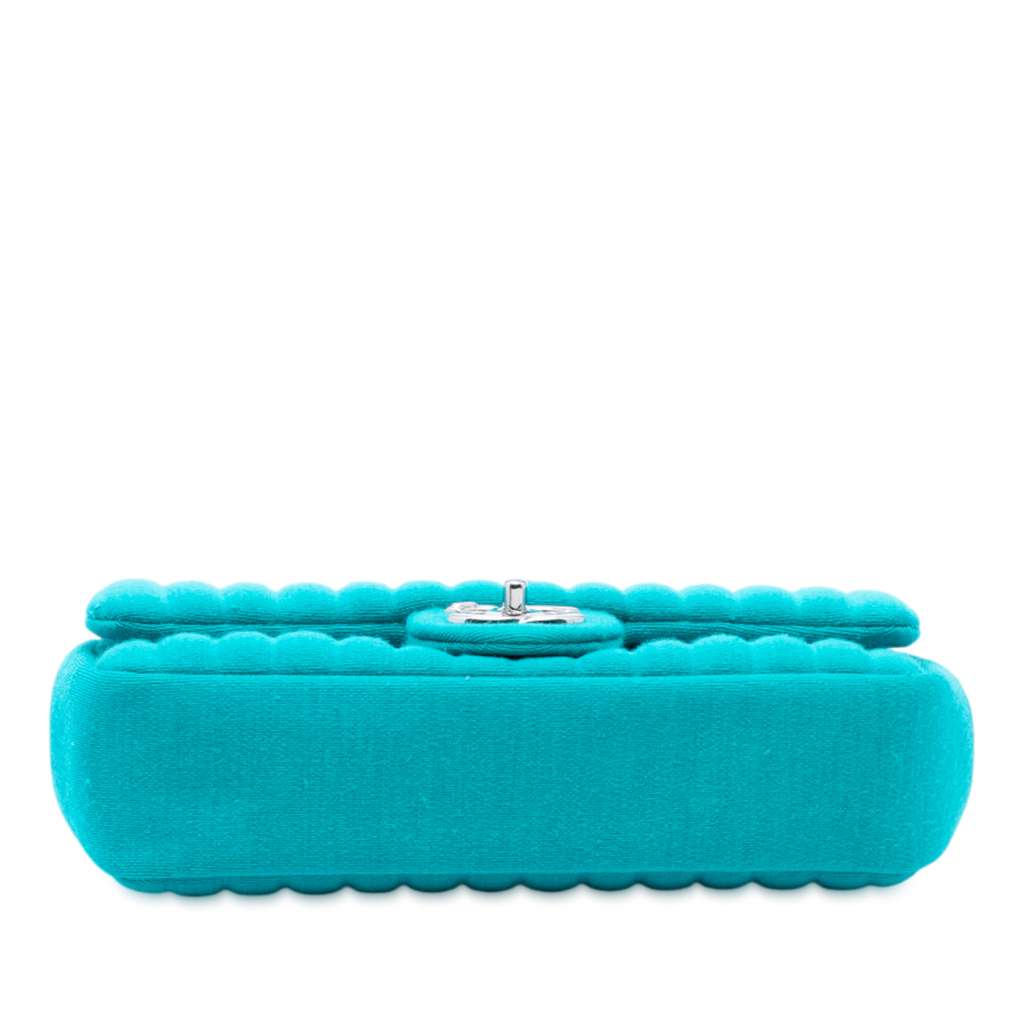 Chanel Mini Vertical Quilted Jersey Single Flap - Image 6