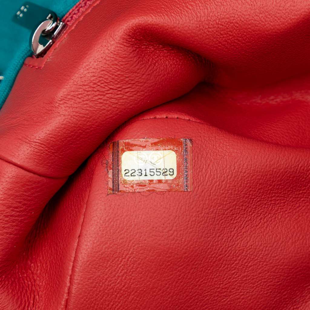 Chanel Mini Vertical Quilted Jersey Single Flap - Side view