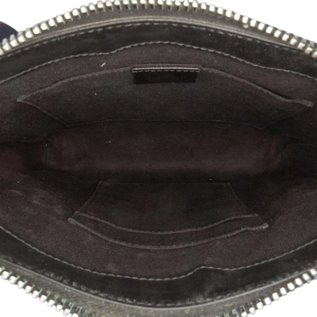 Gucci GG Supreme Night Courrier Messenger Bag Black Canvas Very good - Model View