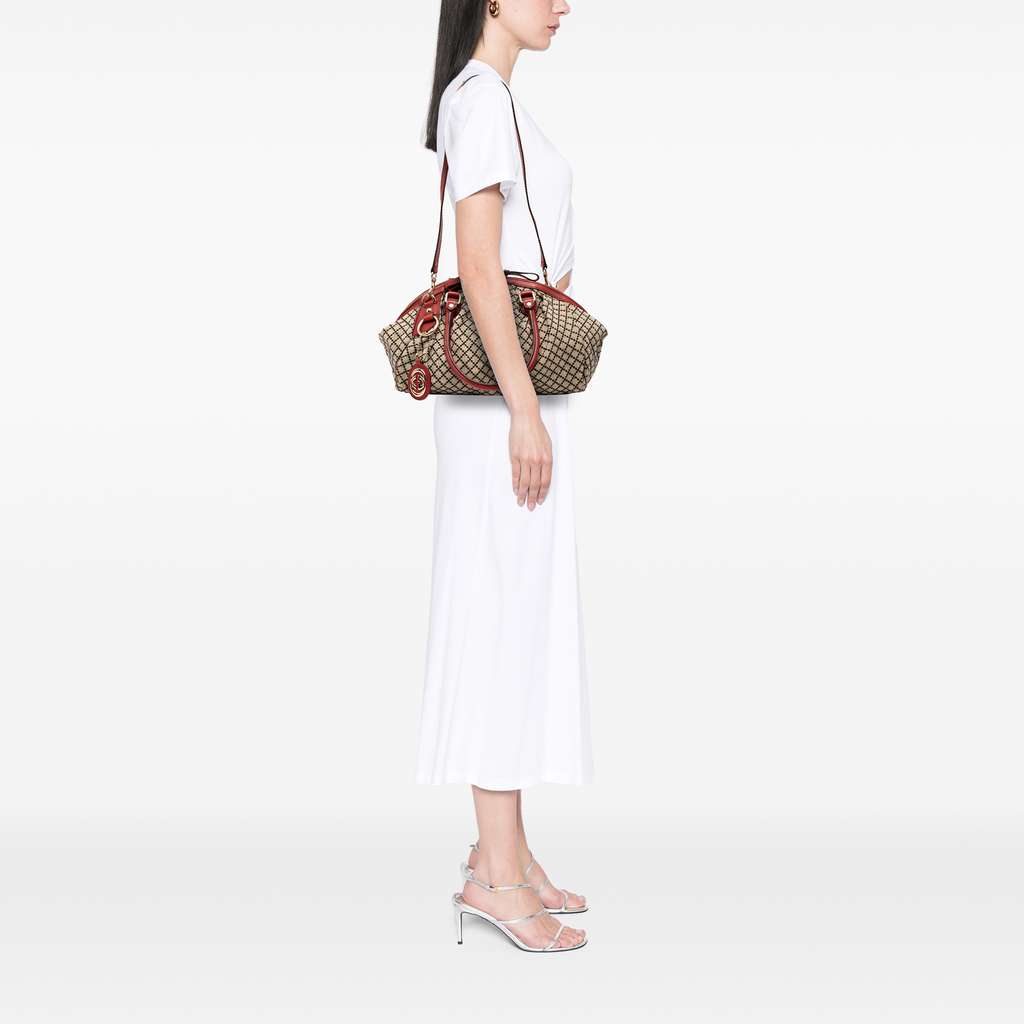 Gucci Diamante Canvas Sukey Satchel - Detail 2