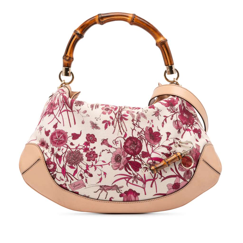 Gucci GG Canvas Flora Peggy Satchel