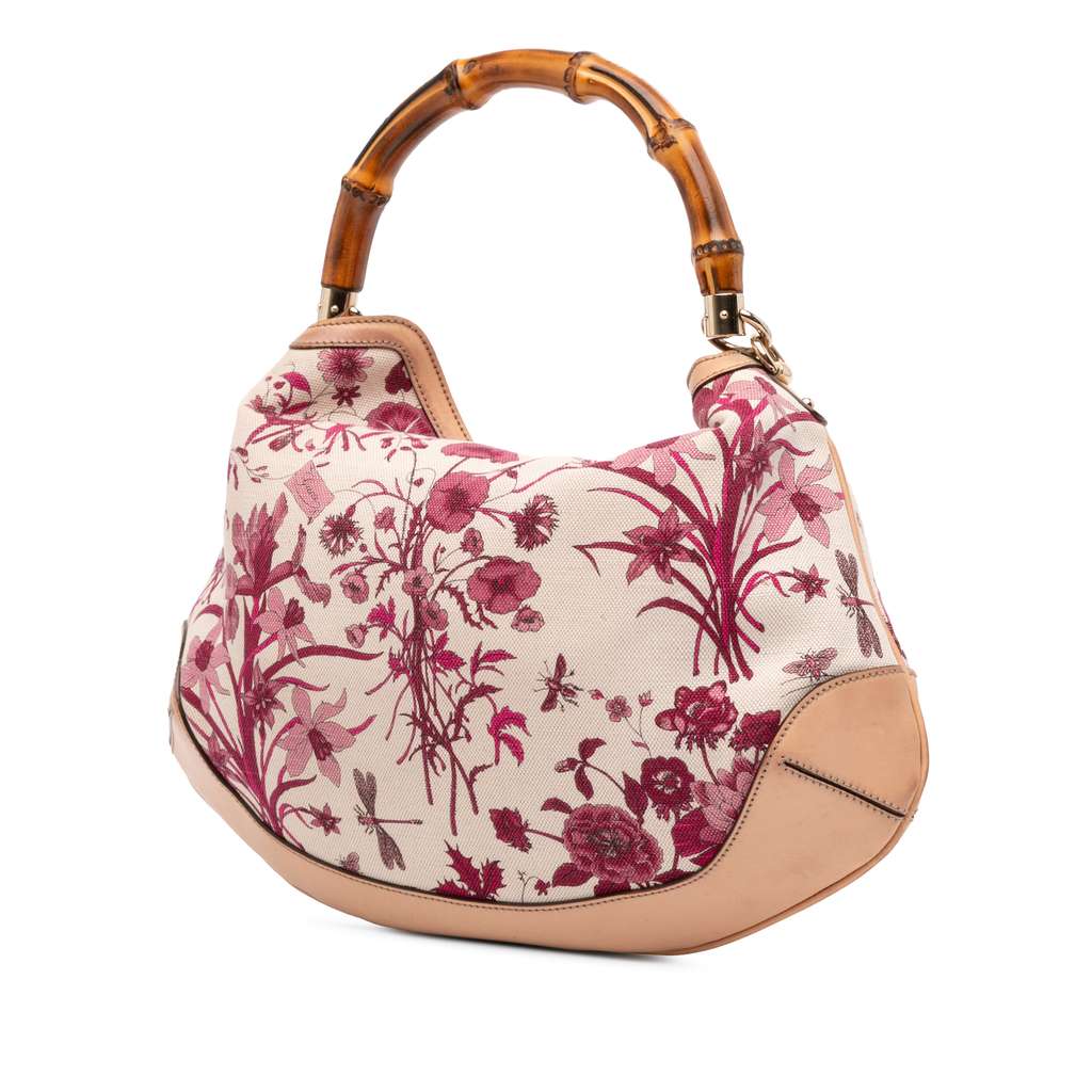 Gucci GG Canvas Flora Peggy Satchel - Back view