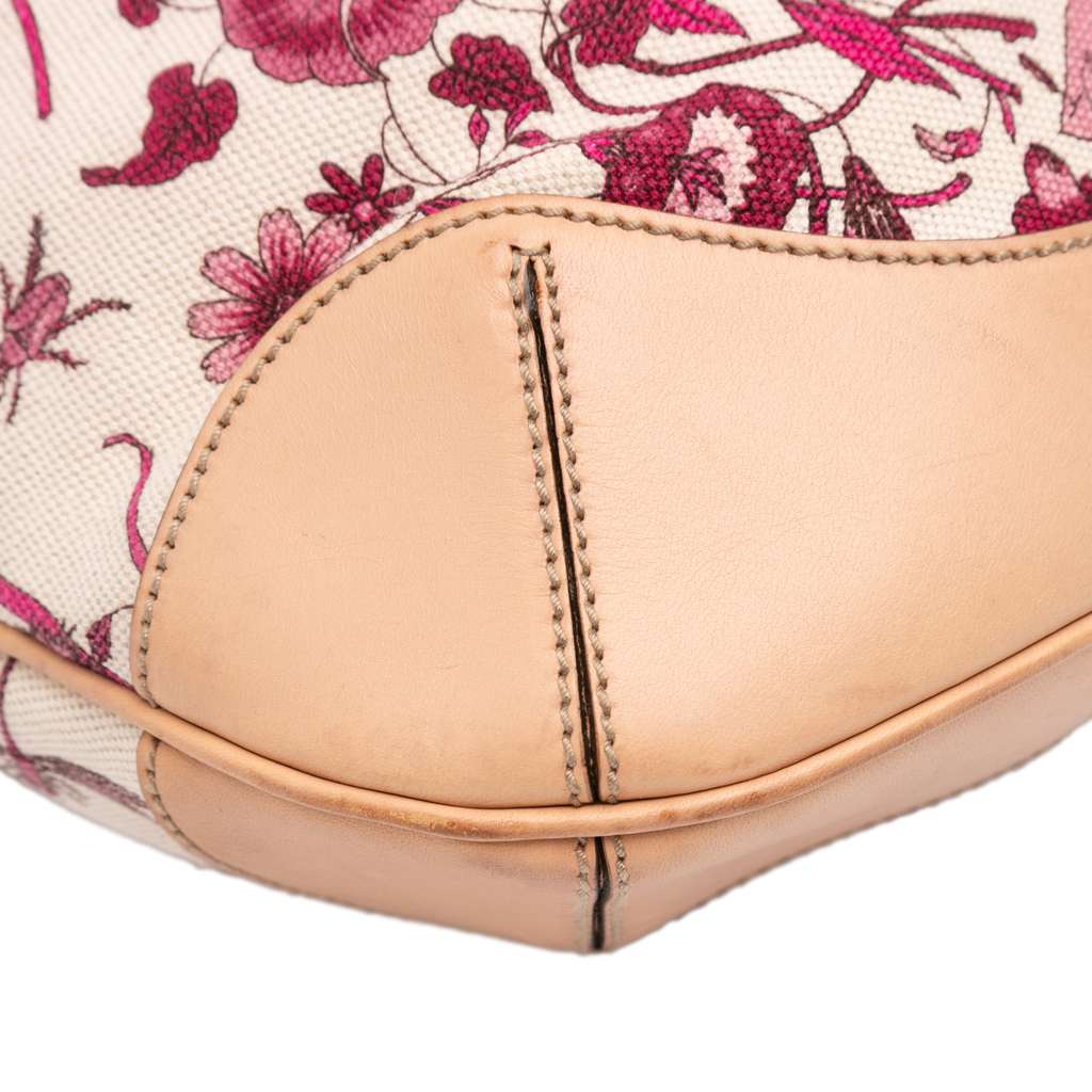 Gucci GG Canvas Flora Peggy Satchel - Detail 2