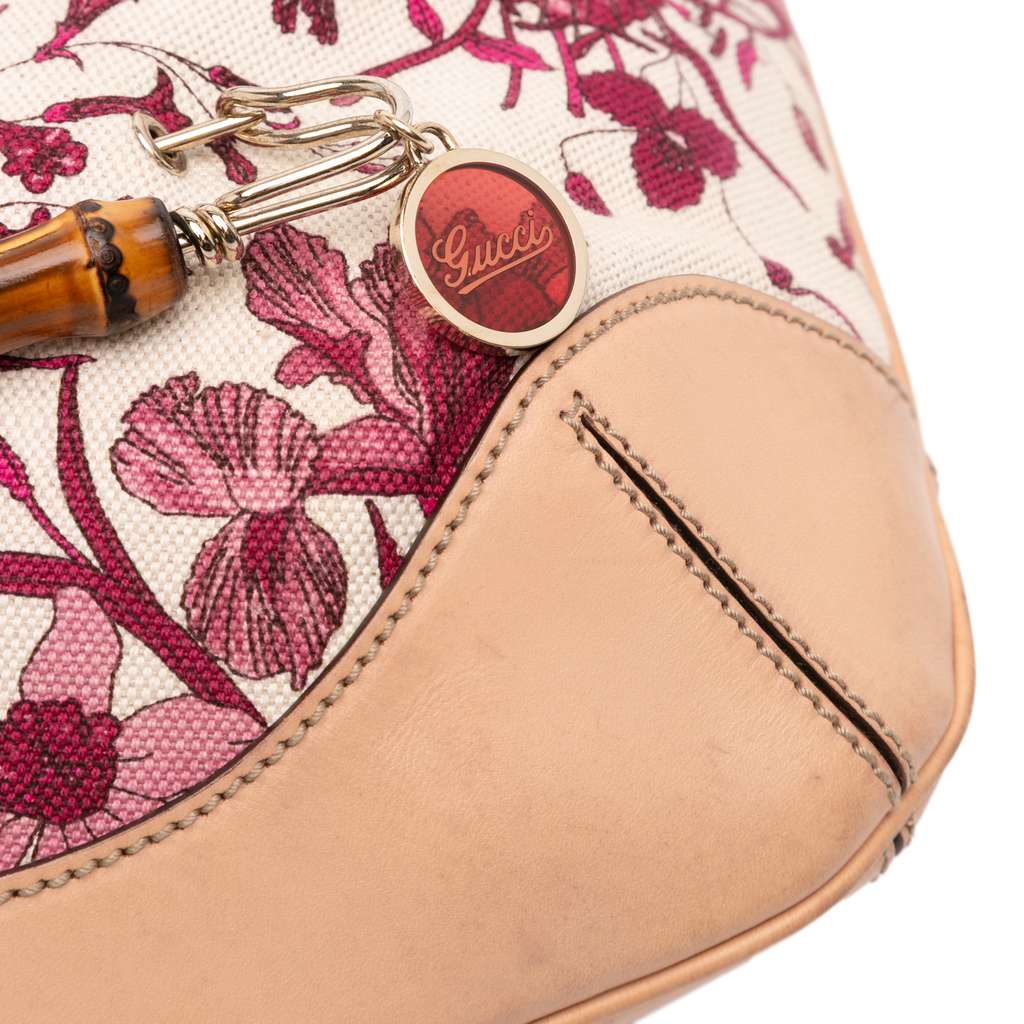 Gucci GG Canvas Flora Peggy Satchel - Image 10