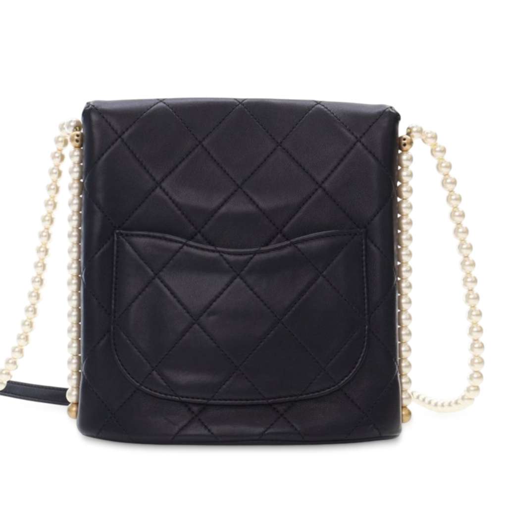 Chanel Small Quilted Calfskin About Pearls Hobo - Image 6