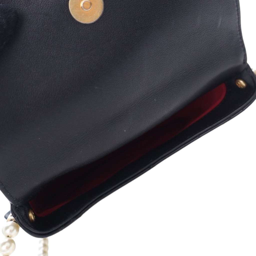 Chanel Small Quilted Calfskin About Pearls Hobo - Side view