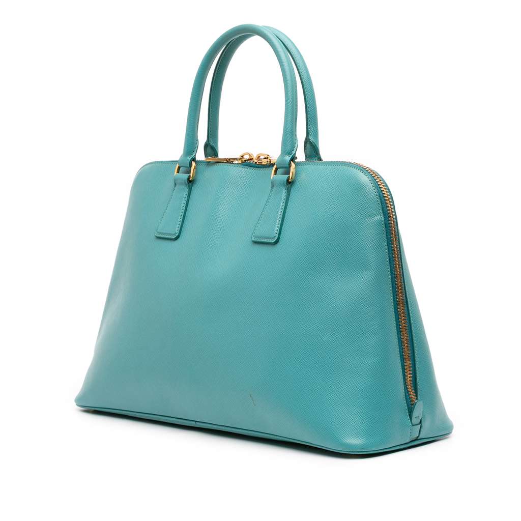 Prada Large Saffiano Lux Promenade Satchel - Back view