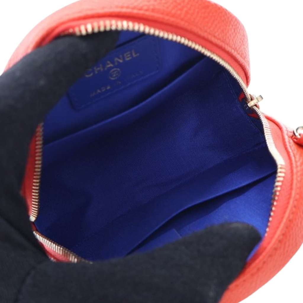 Chanel Tricolor Caviar CC Filigree Round Crossbody - Side view