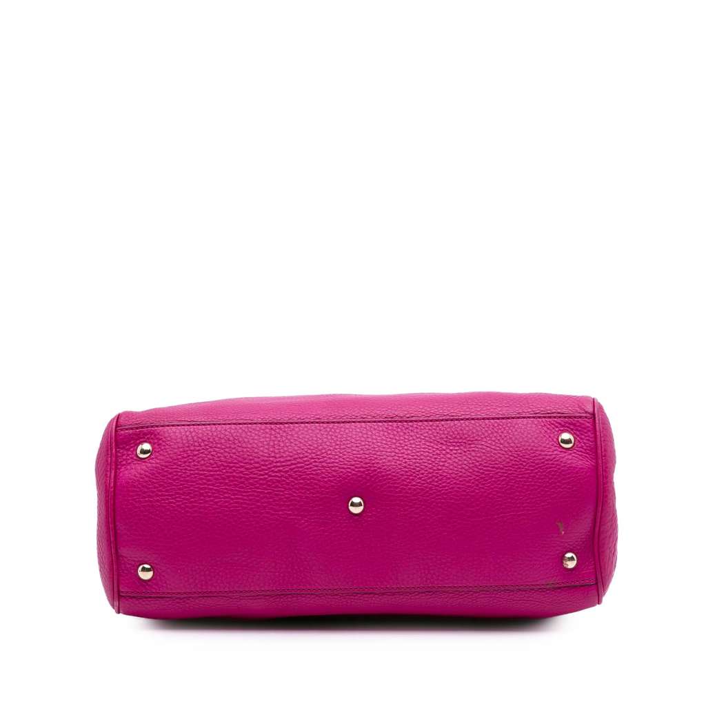 Gucci Medium Calfskin Bamboo Shopper Satchel - Image 6