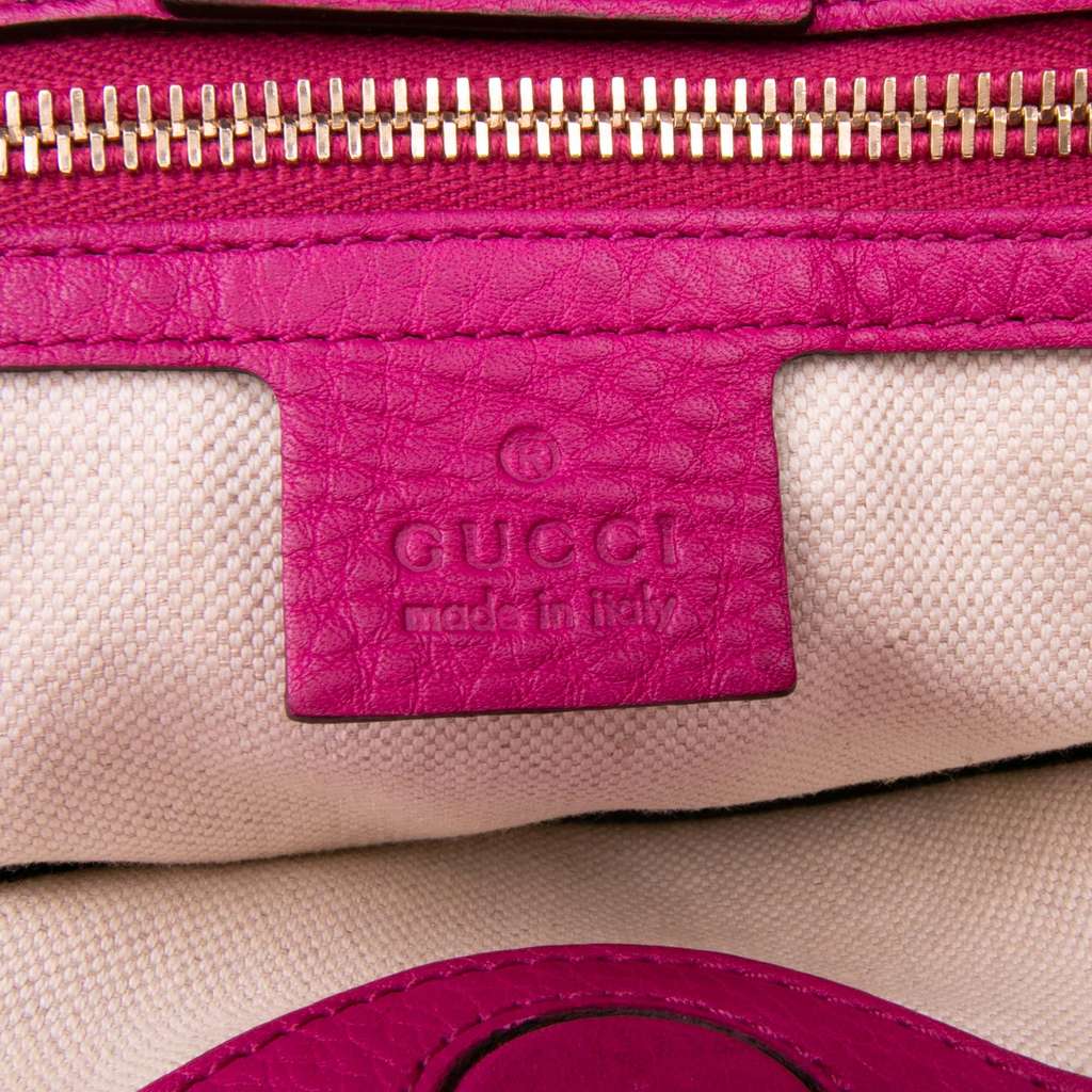 Gucci Medium Calfskin Bamboo Shopper Satchel - Side view